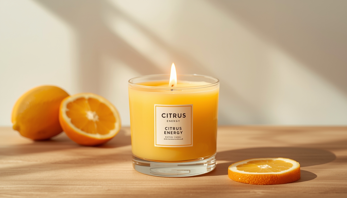 Citrusna energija dišeča sveča Flixeronchex